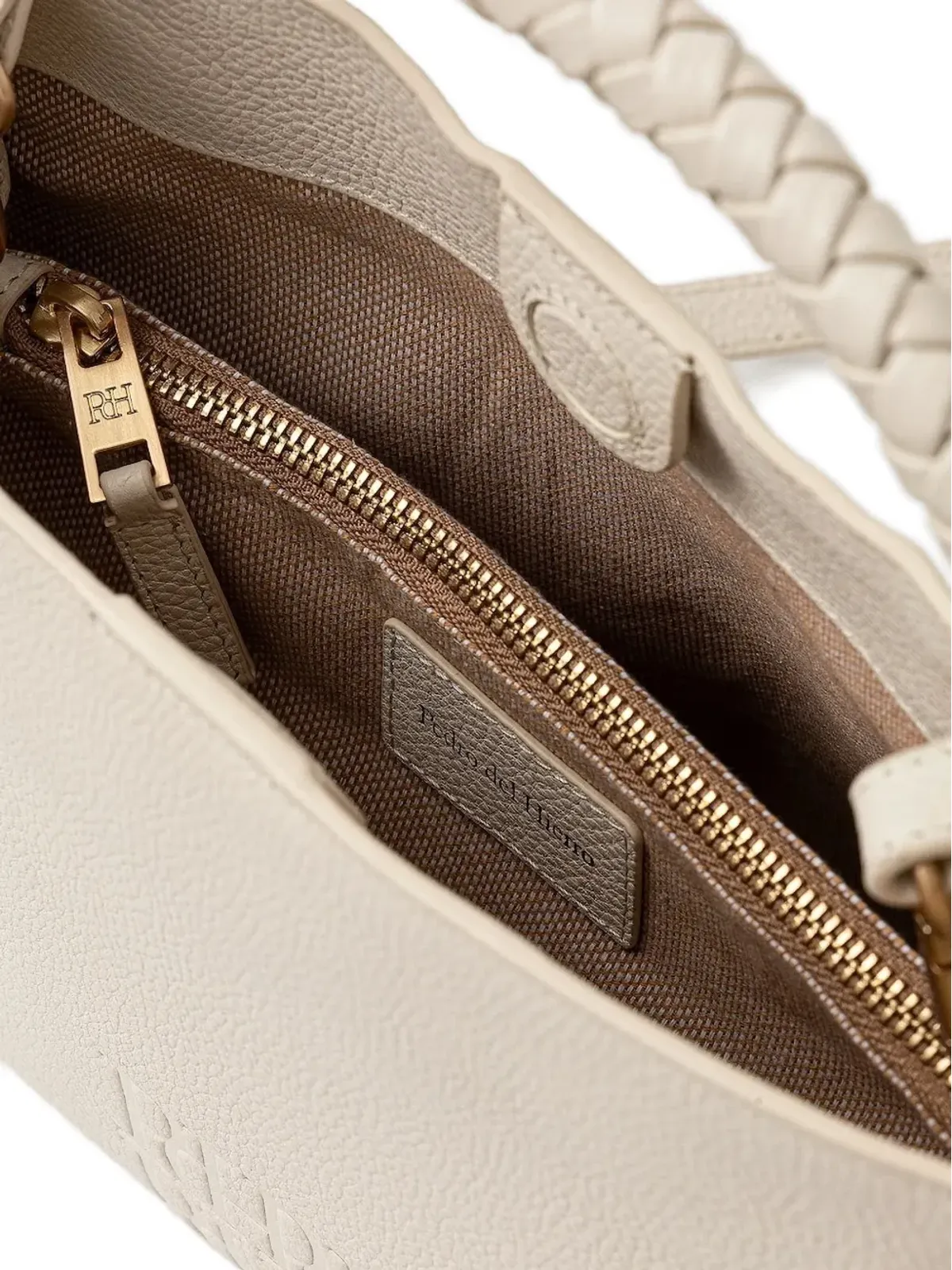 Pedro Del Hierro 編み込みハンドル付きサッチェル - 画像3