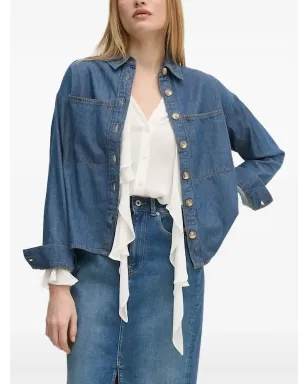 Pedro Del Hierro パッチポケットデニムシャツ - サムネイル1