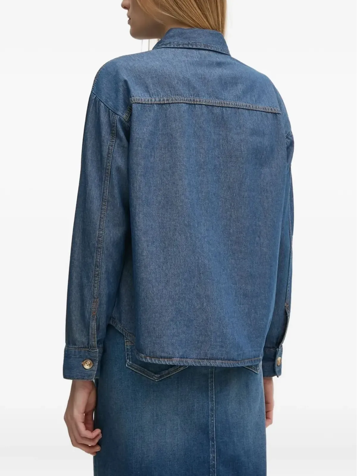 Pedro Del Hierro パッチポケットデニムシャツ - 画像2
