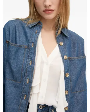 Pedro Del Hierro パッチポケットデニムシャツ - サムネイル3