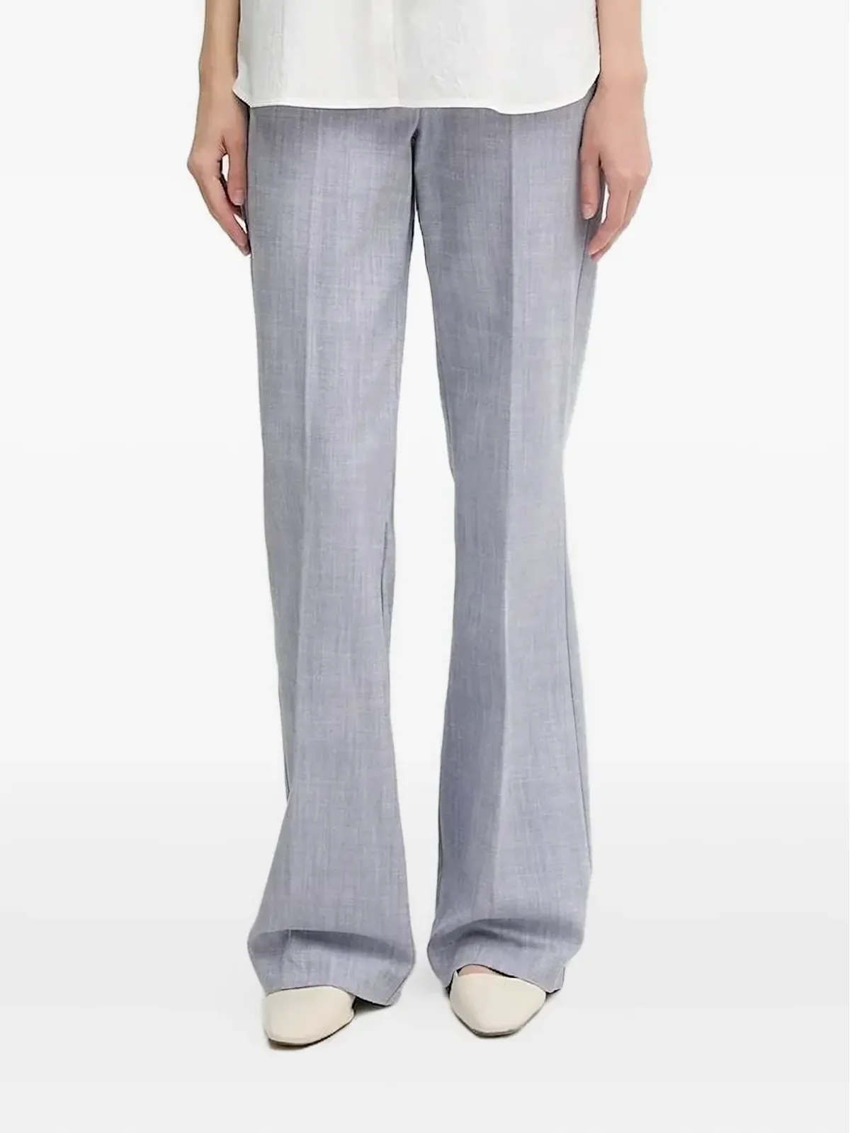 Pedro Del Hierro テクスチャードフレアパンツ - 画像1