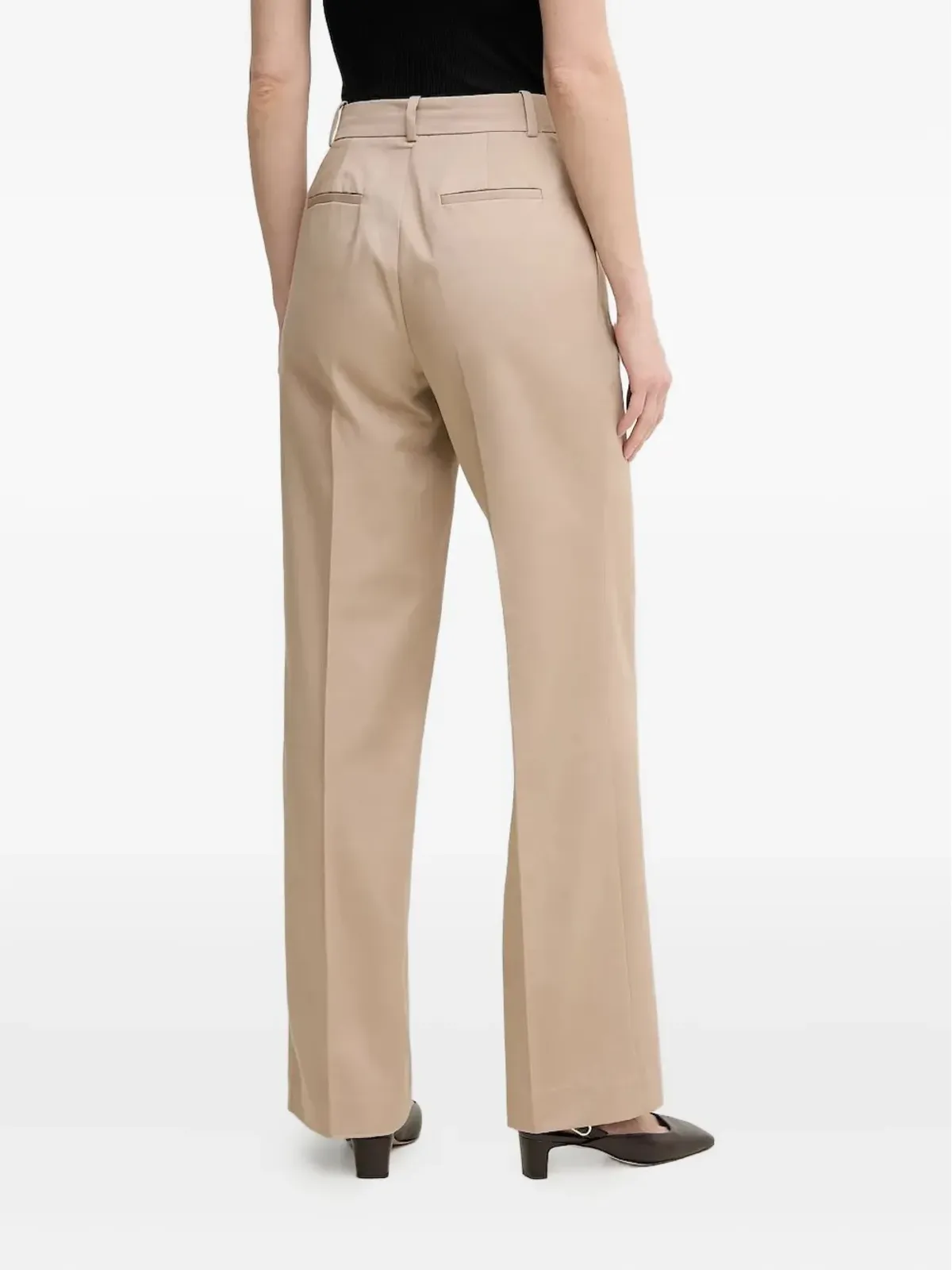 Pedro Del Hierro プリーツ入りコットンパンツ - 画像2