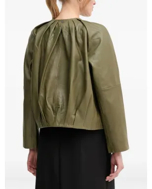 Pedro Del Hierro プリーツレザージャケット - サムネイル3