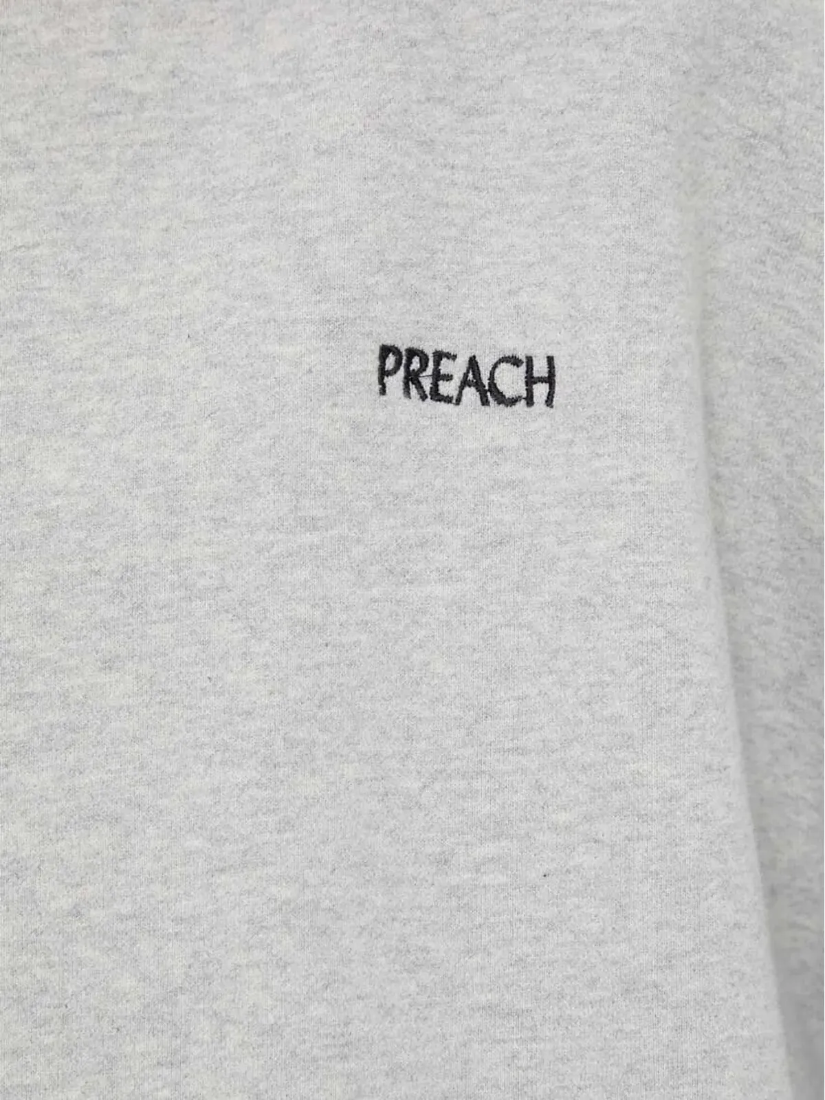 PREACH 刺繍ロゴ付きコットンフードパーカー - 画像5