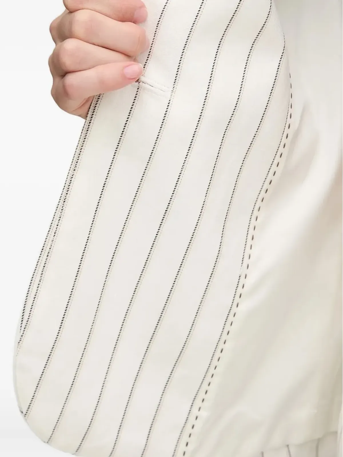 Pedro Del Hierro ピンストライプ柄 ノースリーブ ウエストコート - 画像5