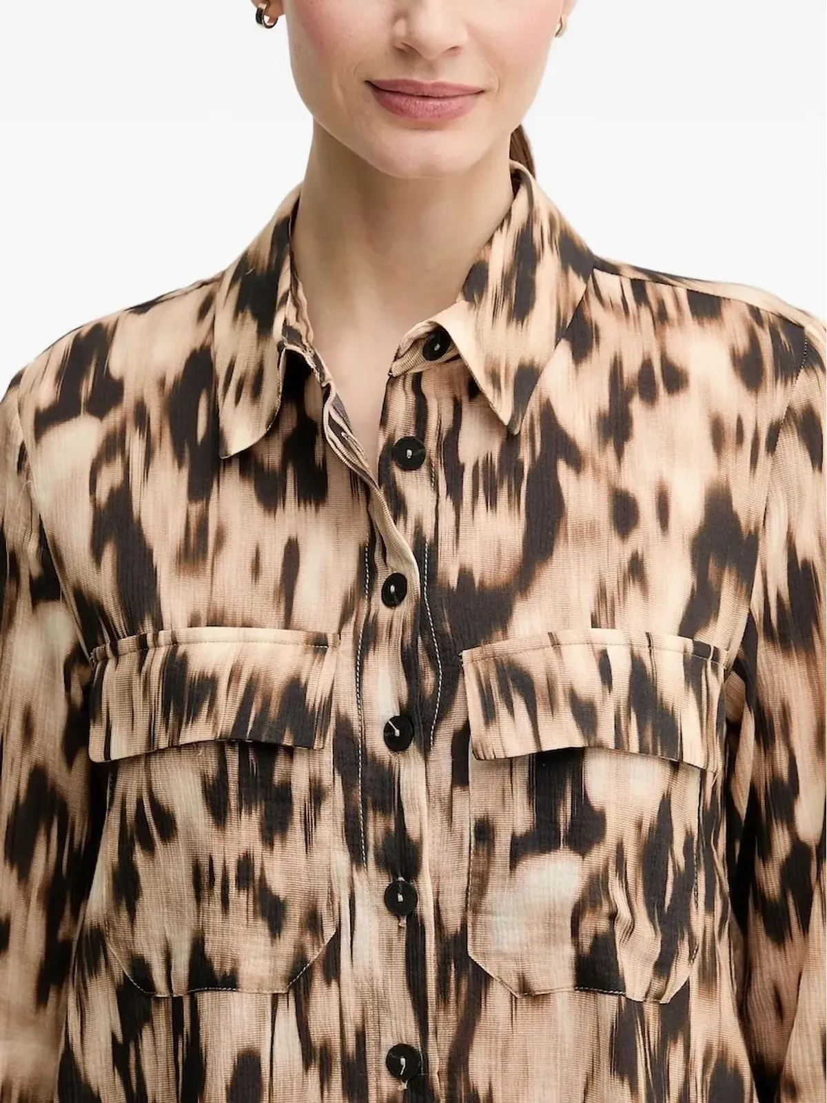 Pedro Del Hierro ヒョウ柄シャツ - 画像3