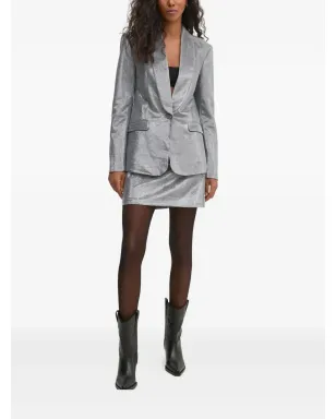 Pedro Del Hierro メタリック仕上げミニスカート - サムネイル2