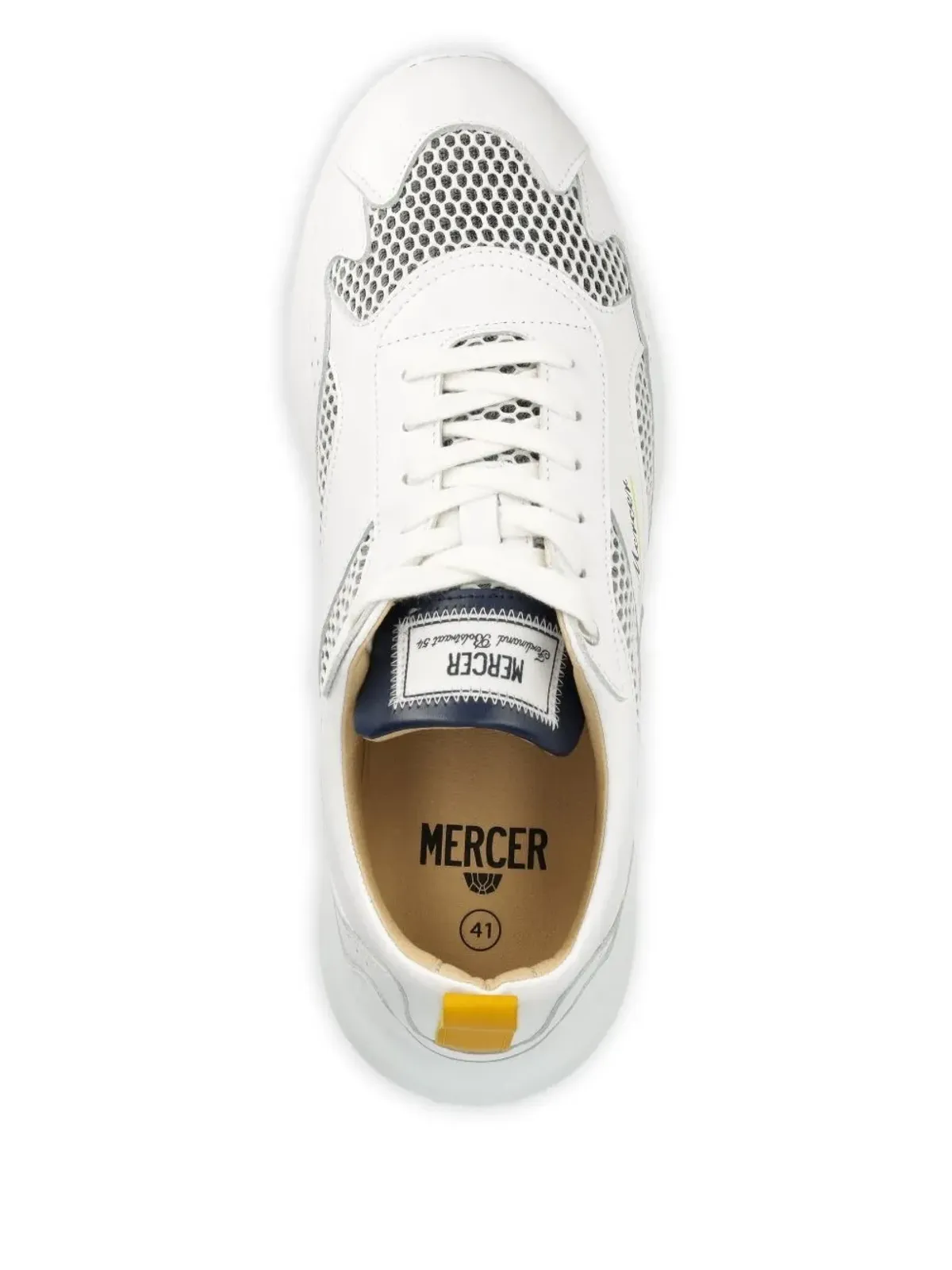The Mercer Brand パンチングレザースニーカー - 画像2