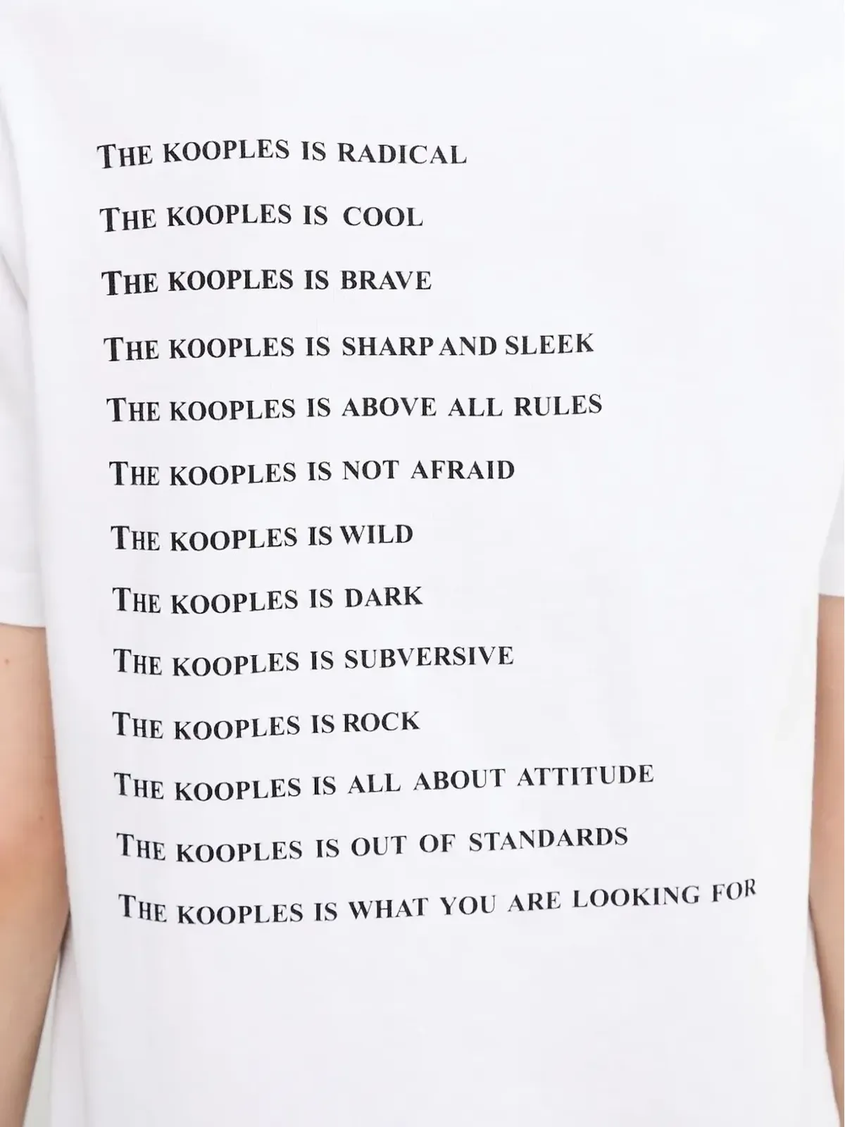 The Kooples デニムディテール ロゴTシャツ - 画像4