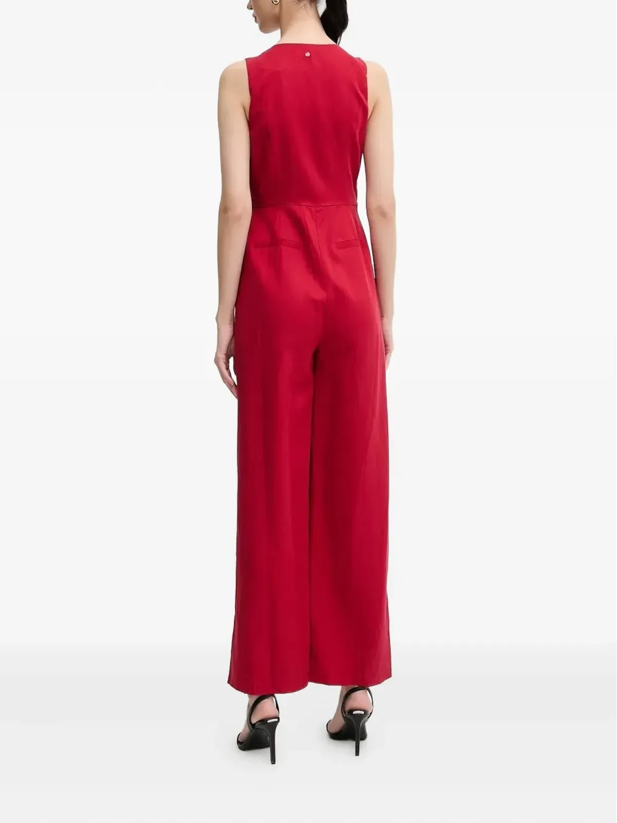 Pedro Del Hierro ラップフロント ゴールドボタン ジャンプスーツ - 画像3