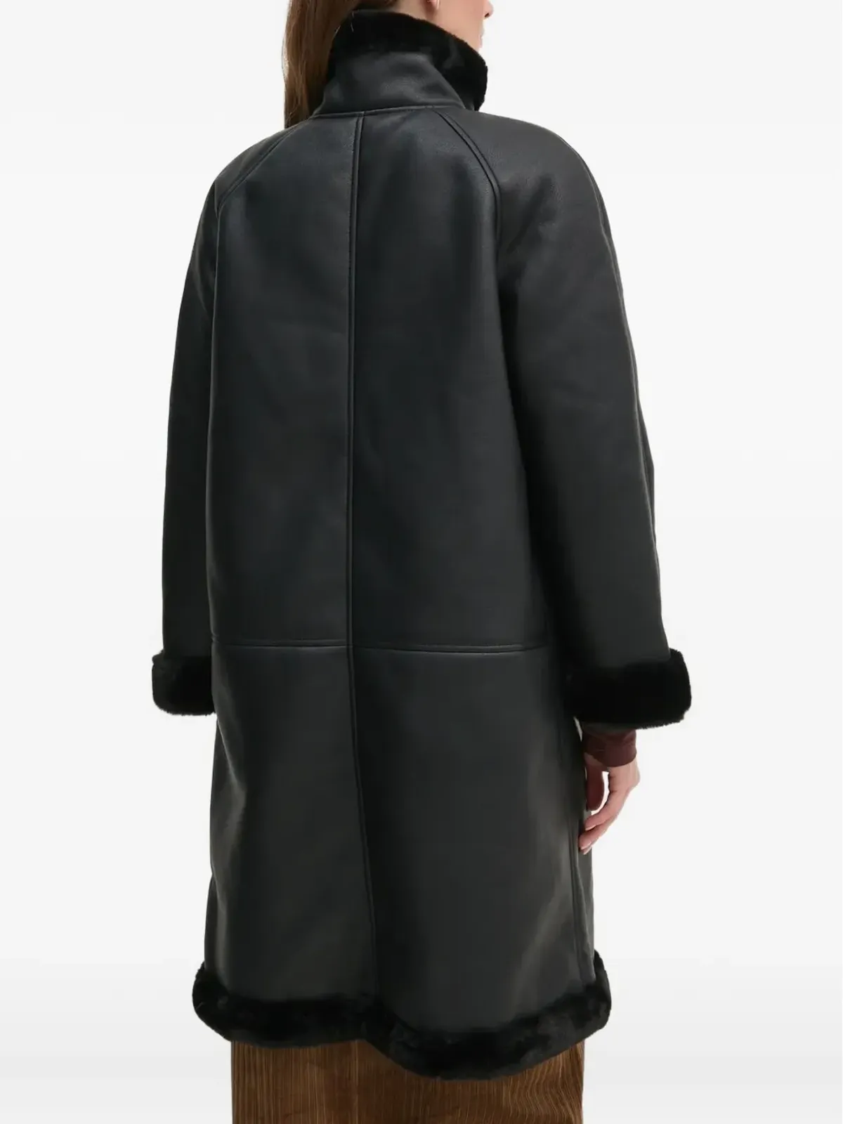 Pedro Del Hierro フェイクファー付きコート - 画像2