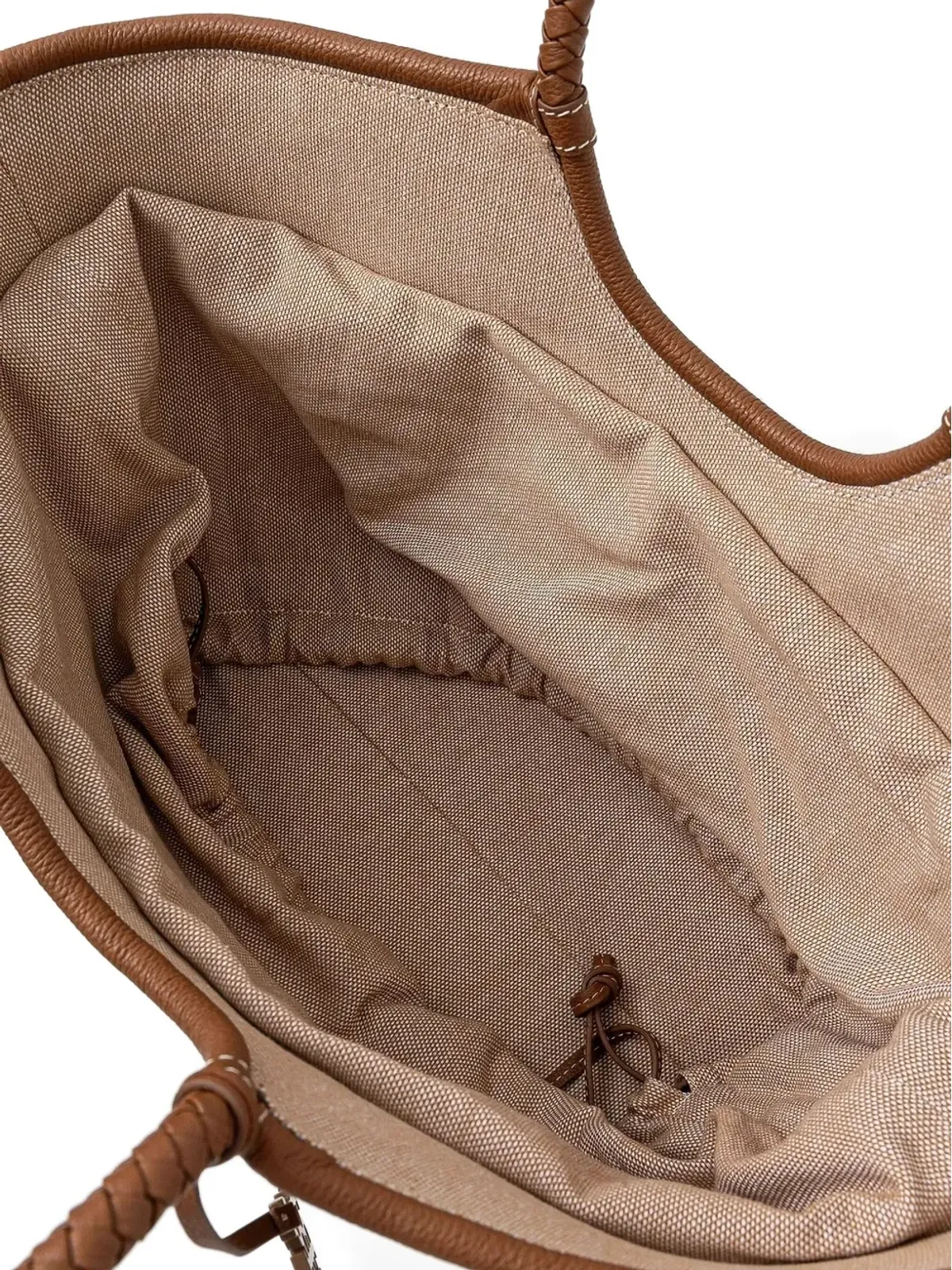 Pedro Del Hierro 編み込みハンドル付きトートバッグ - 画像3