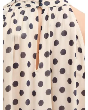 Pedro Del Hierro ポルカドットの片肩ブラウス - サムネイル4