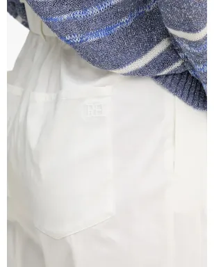 Pedro Del Hierro ウエストゴム裾カフ クロップドパンツ - White - サムネイル3