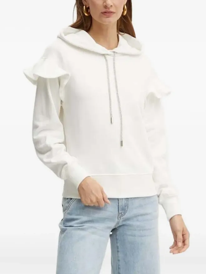 Silvian Heach Silvian Heach フリル装飾フード付きパーカーの商品画像