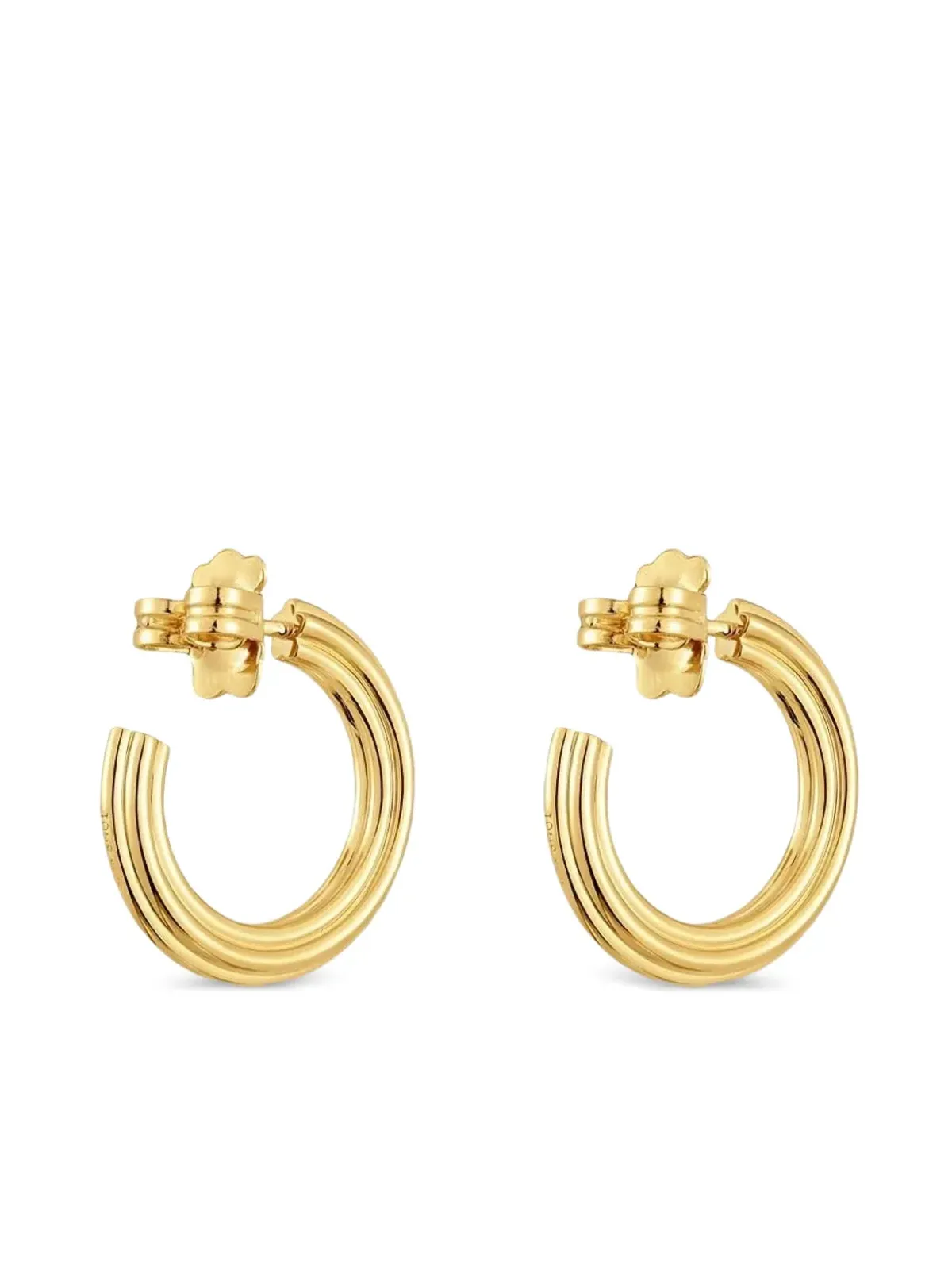 TOUS トリプルバンド フープピアス - 画像3