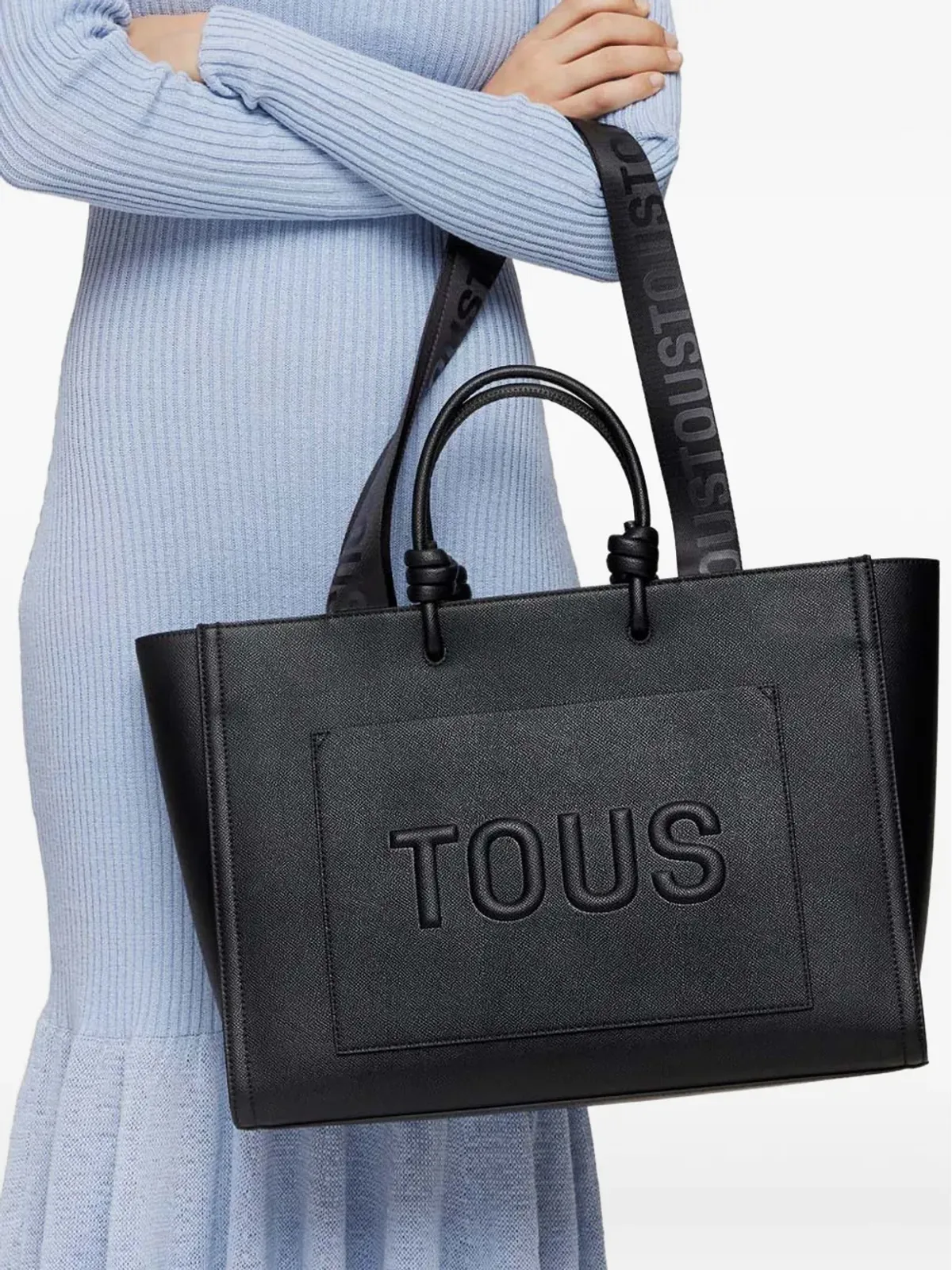 TOUS エンボスロゴ トートバッグ - 画像3