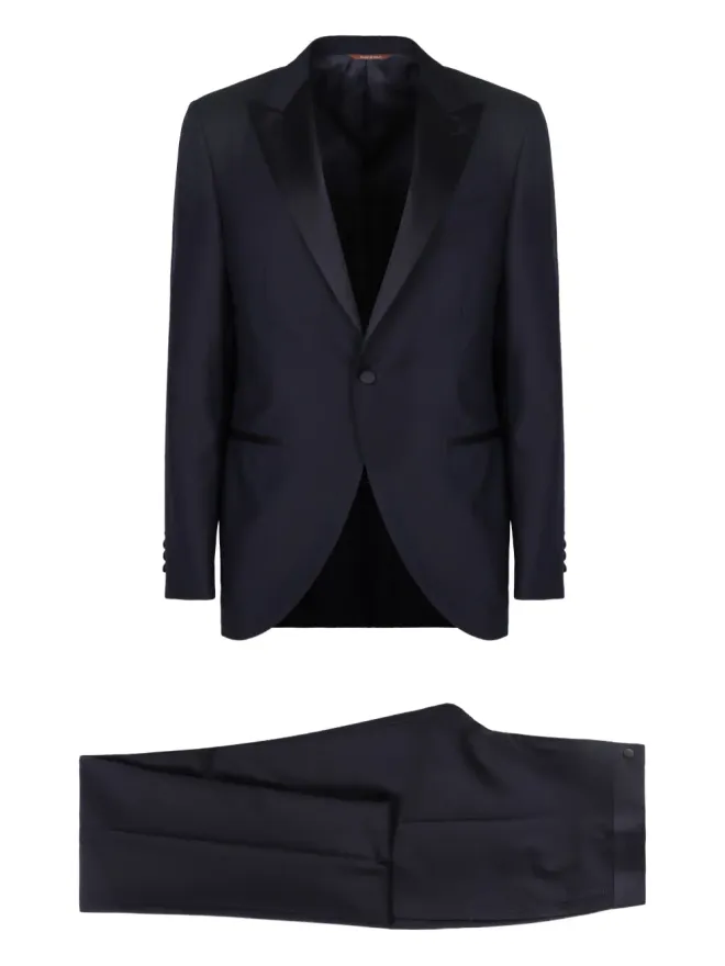Canali Canali サテンラペル ウールスーツの商品画像