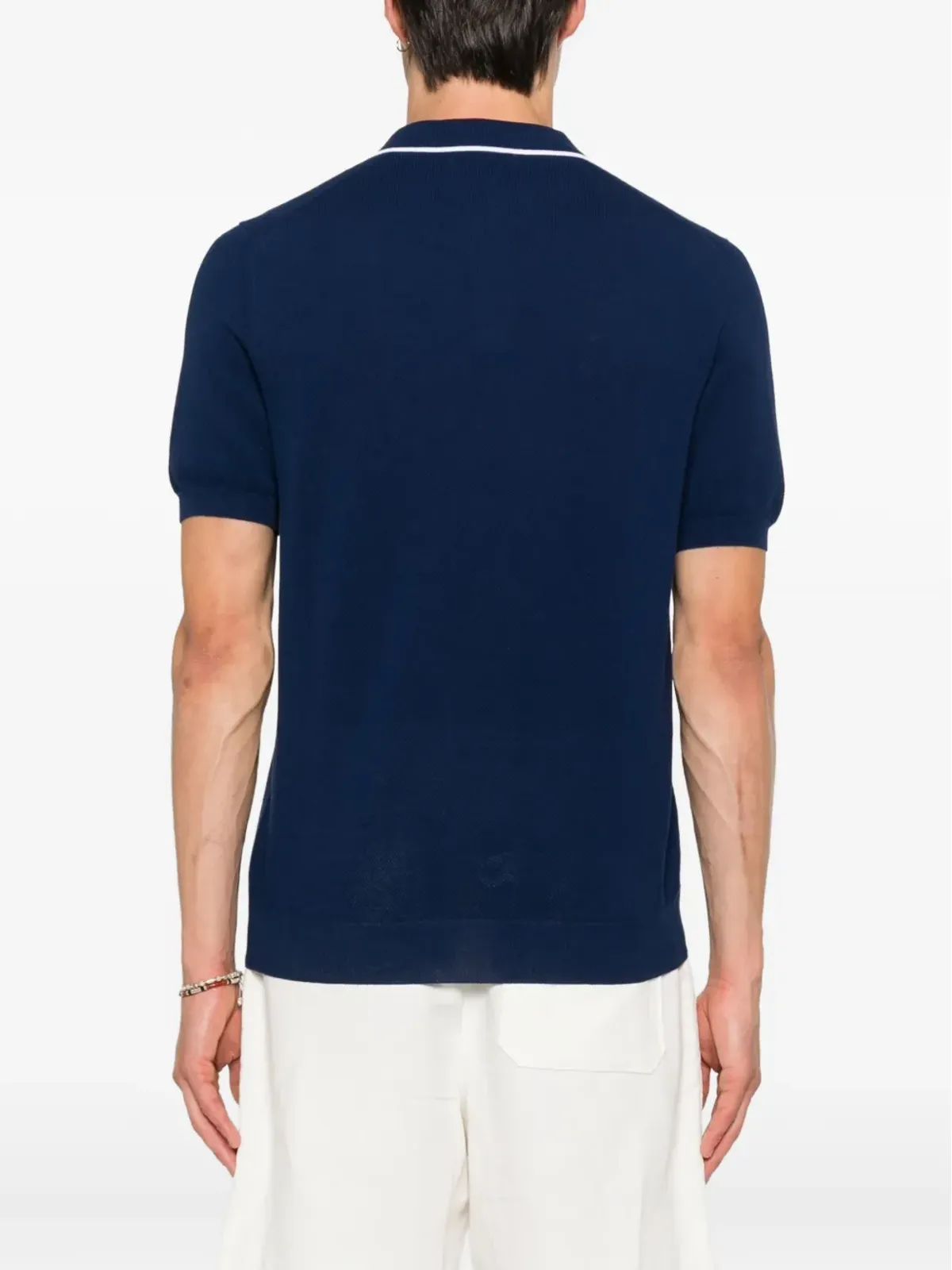 Gran Sasso 半袖ポロカラーTシャツ - ブルー - 画像3