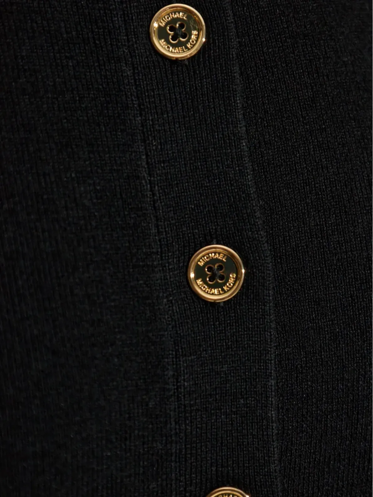 Michael Michael Kors リブ編み ゴールドボタン カーディガン - 画像5