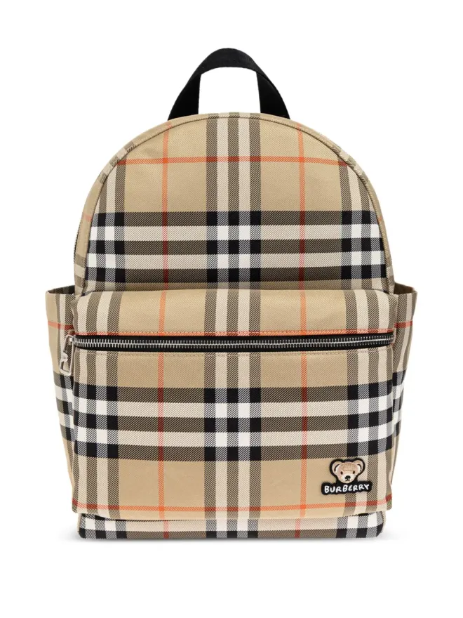 Burberry Kids Burberry Kids ヴィンテージチェック柄バックパックの商品画像