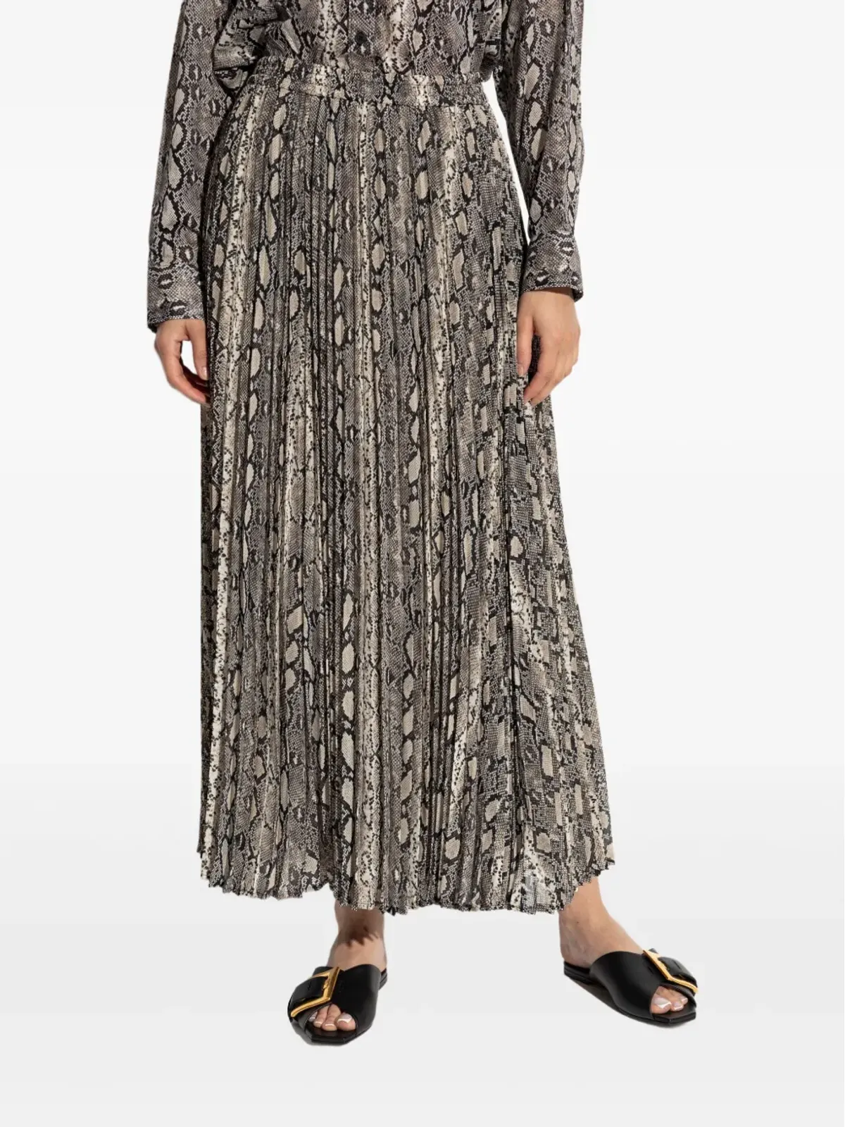 Michael Michael Kors プリーツ蛇柄スカート - 画像3