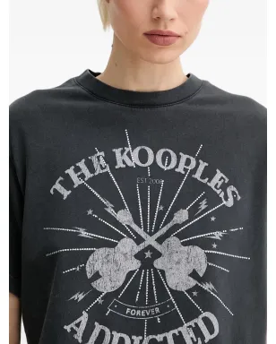 The Kooples グラフィックプリントTシャツ - Grey - サムネイル3