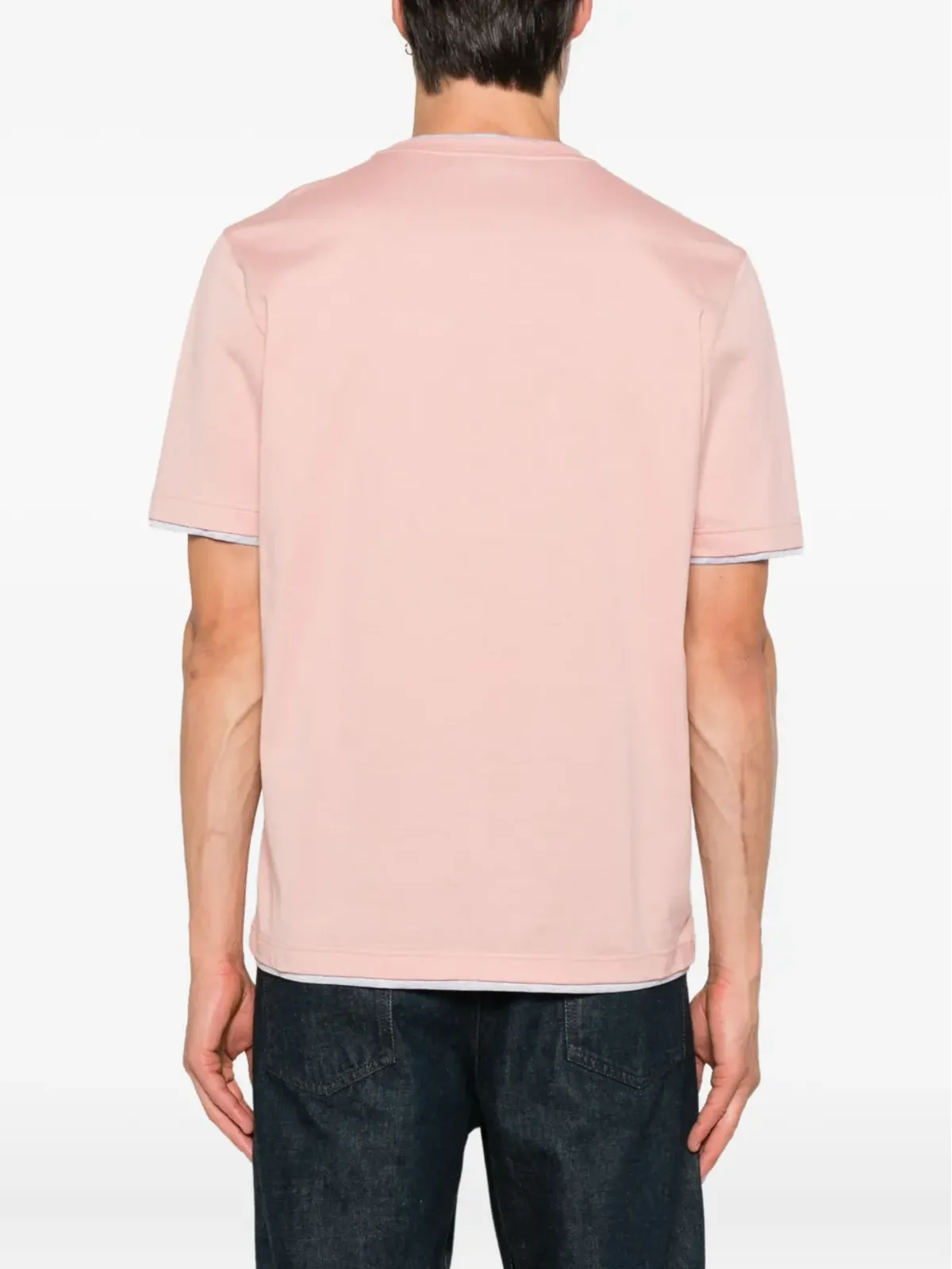 Gran Sasso レイヤード コットン Tシャツ - 画像3