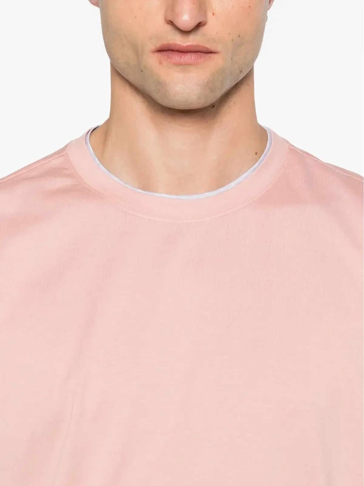 Gran Sasso レイヤード コットン Tシャツ - 画像4
