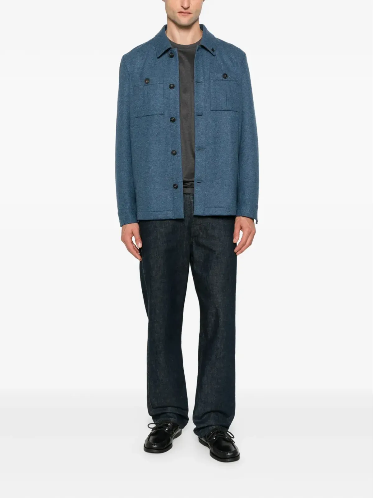 Gran Sasso クルーネックコットンTシャツ - 画像2