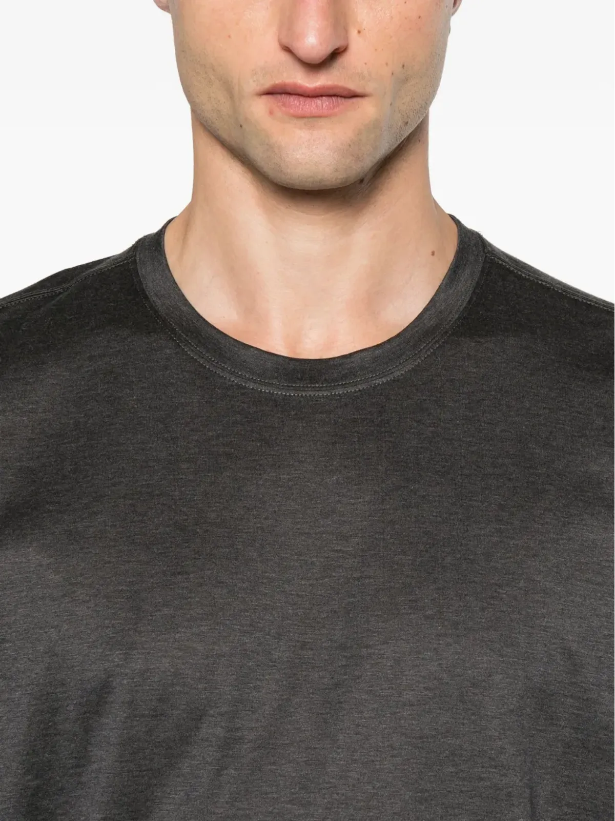 Gran Sasso クルーネックコットンTシャツ - 画像4
