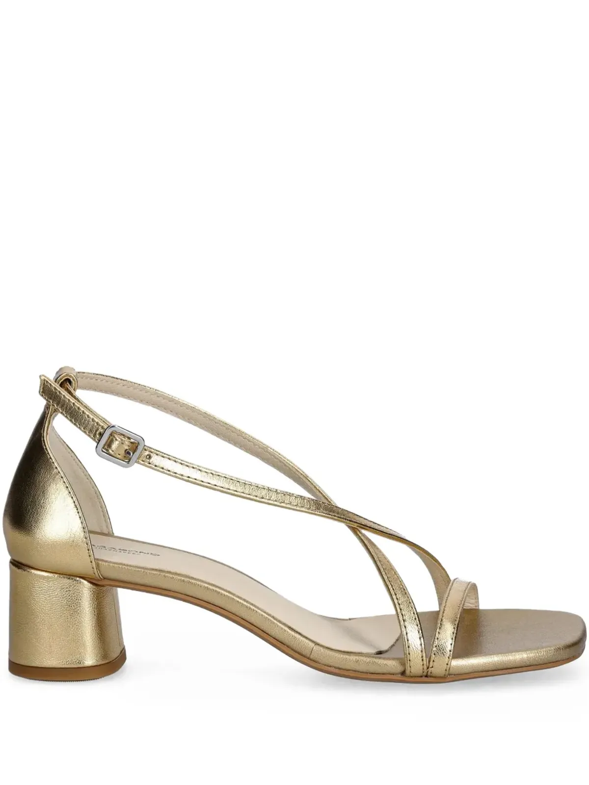 VAGABOND crossover strap block-heel sandals - Gold - 画像1