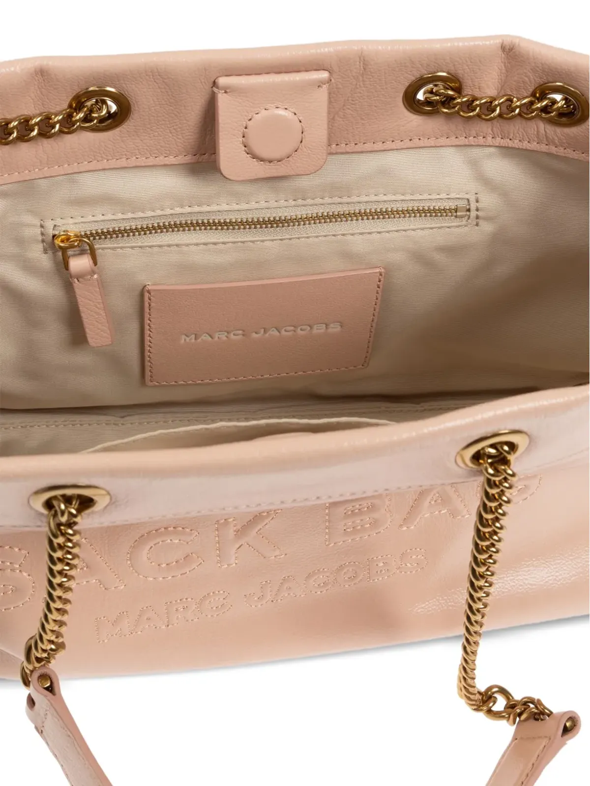 Marc Jacobs ザ・サック エンボスロゴ チェーンストラップ トートバッグ - 画像5