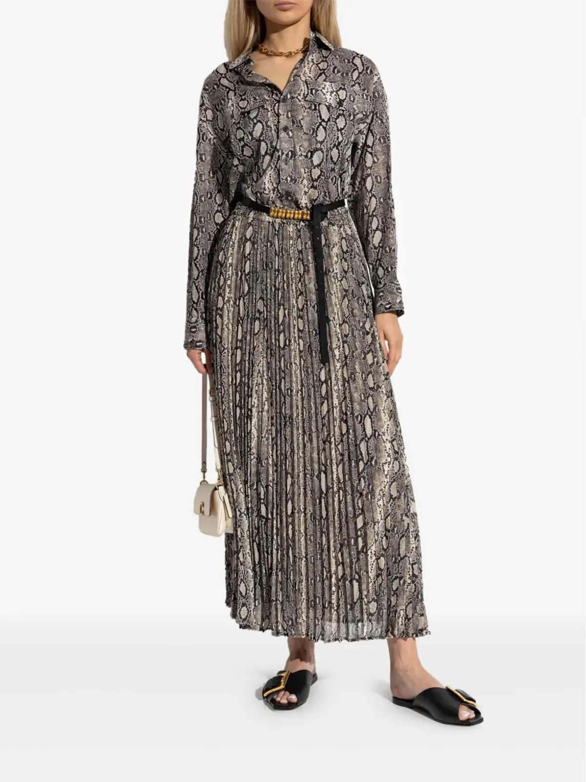 Michael Michael Kors ヘビ柄プリントポケットシャツ - 画像2