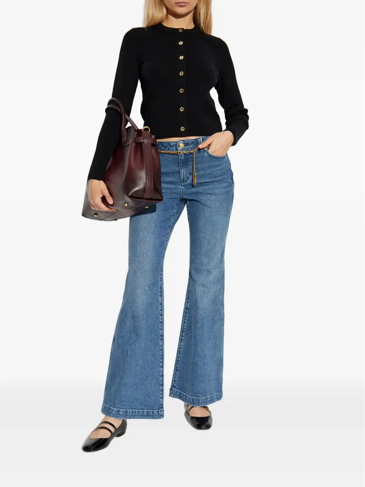 Michael Michael Kors チェーン付きデニムジーンズ - 画像2