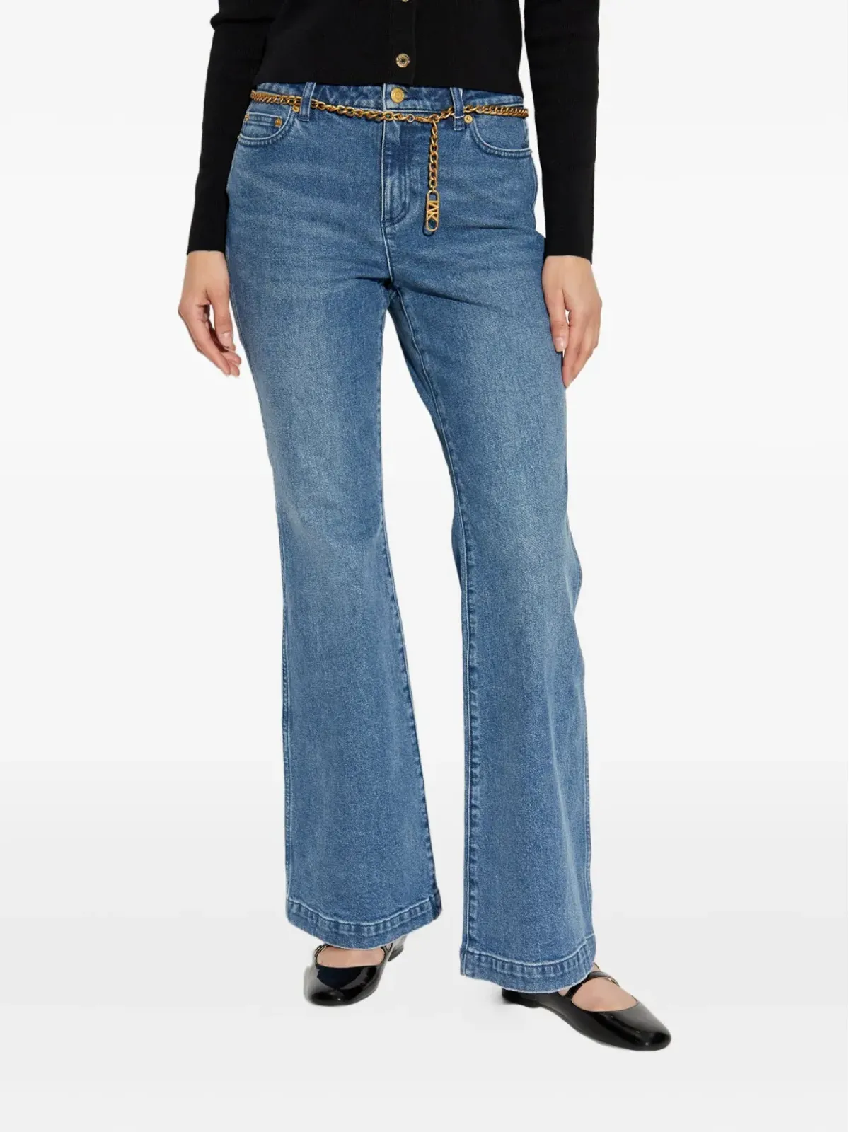 Michael Michael Kors チェーン付きデニムジーンズ - 画像3