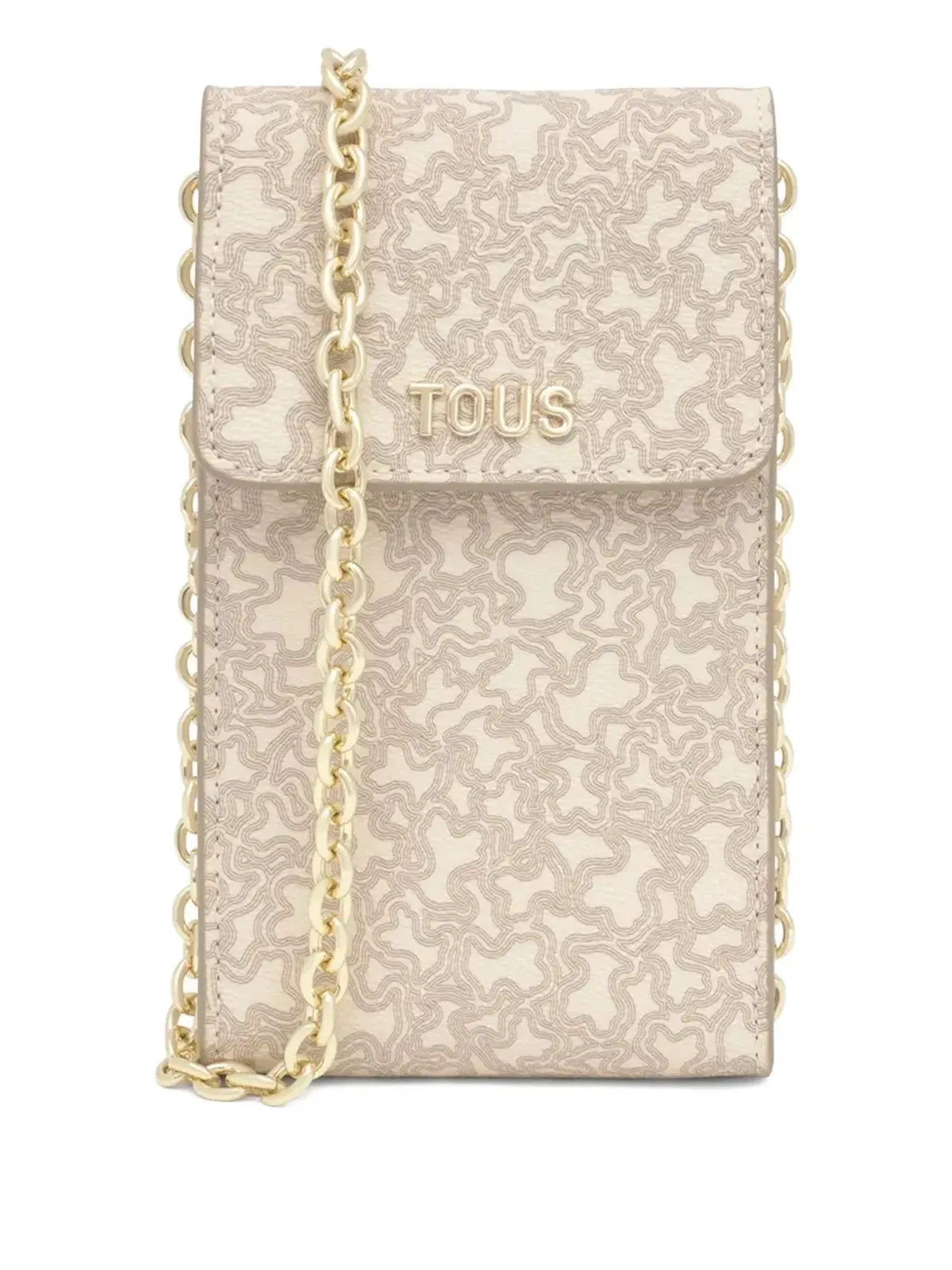 TOUS ロゴプリント チェーンストラップ スマホバッグ - Neutrals - 画像1