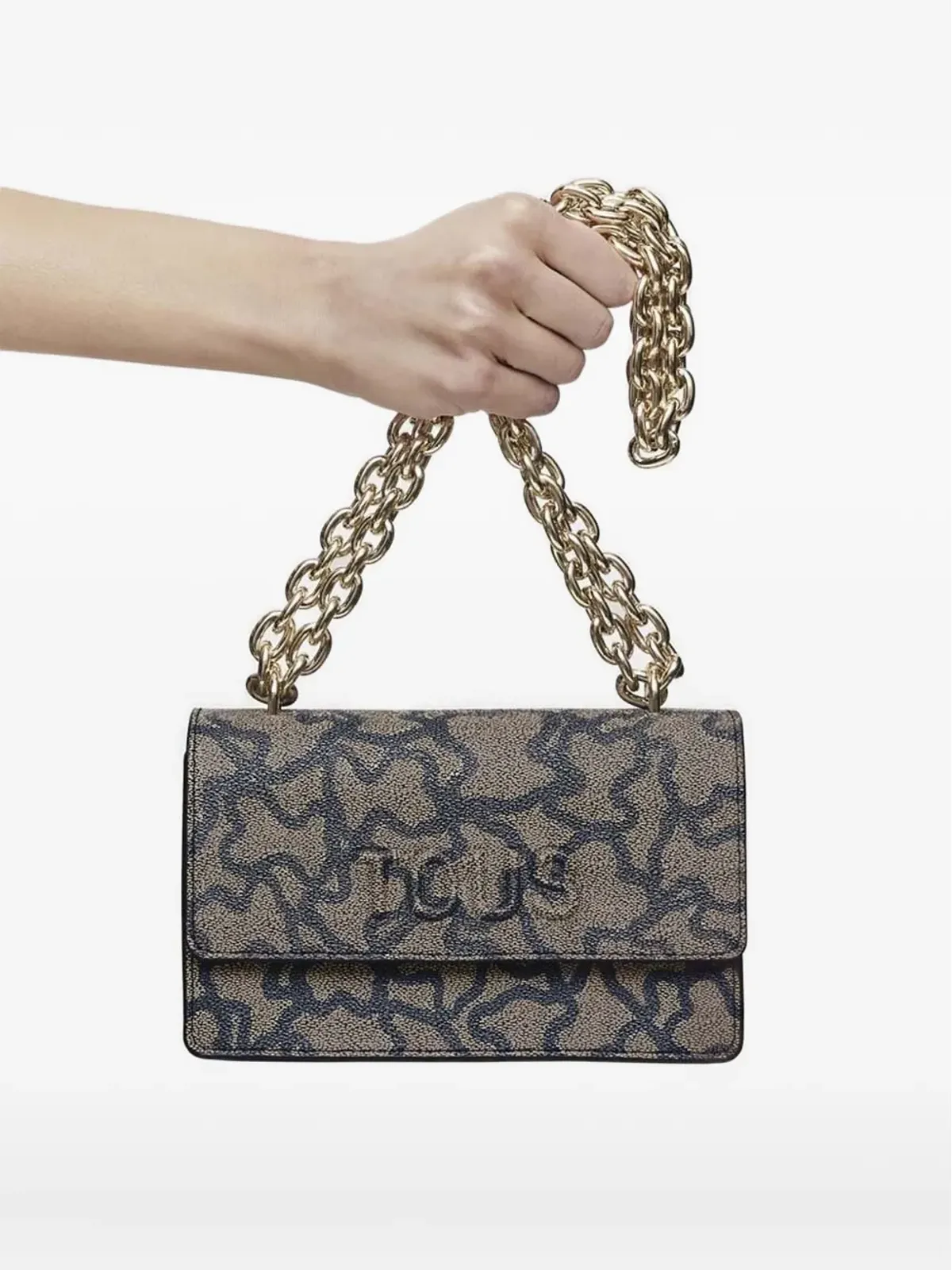 TOUS ベアプリント チェーンストラップ ショルダーバッグ - 画像1