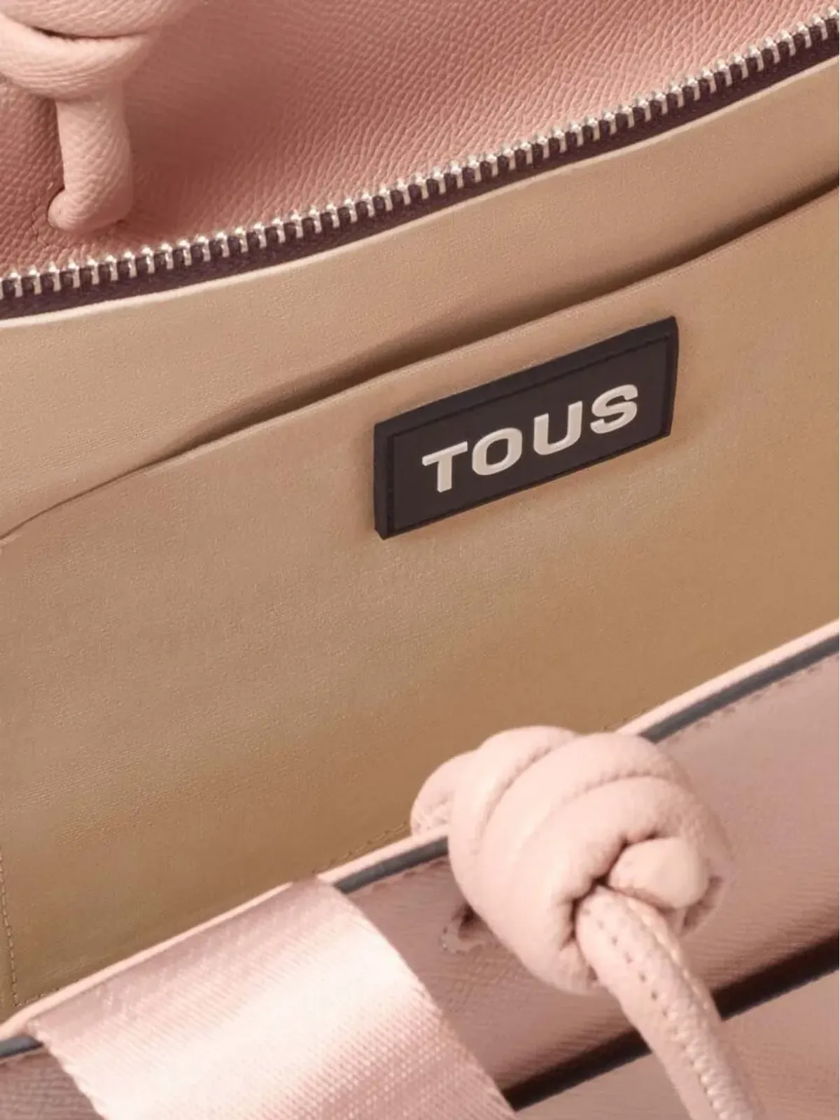 TOUS アマヤ トートバッグ ピンク - 画像5