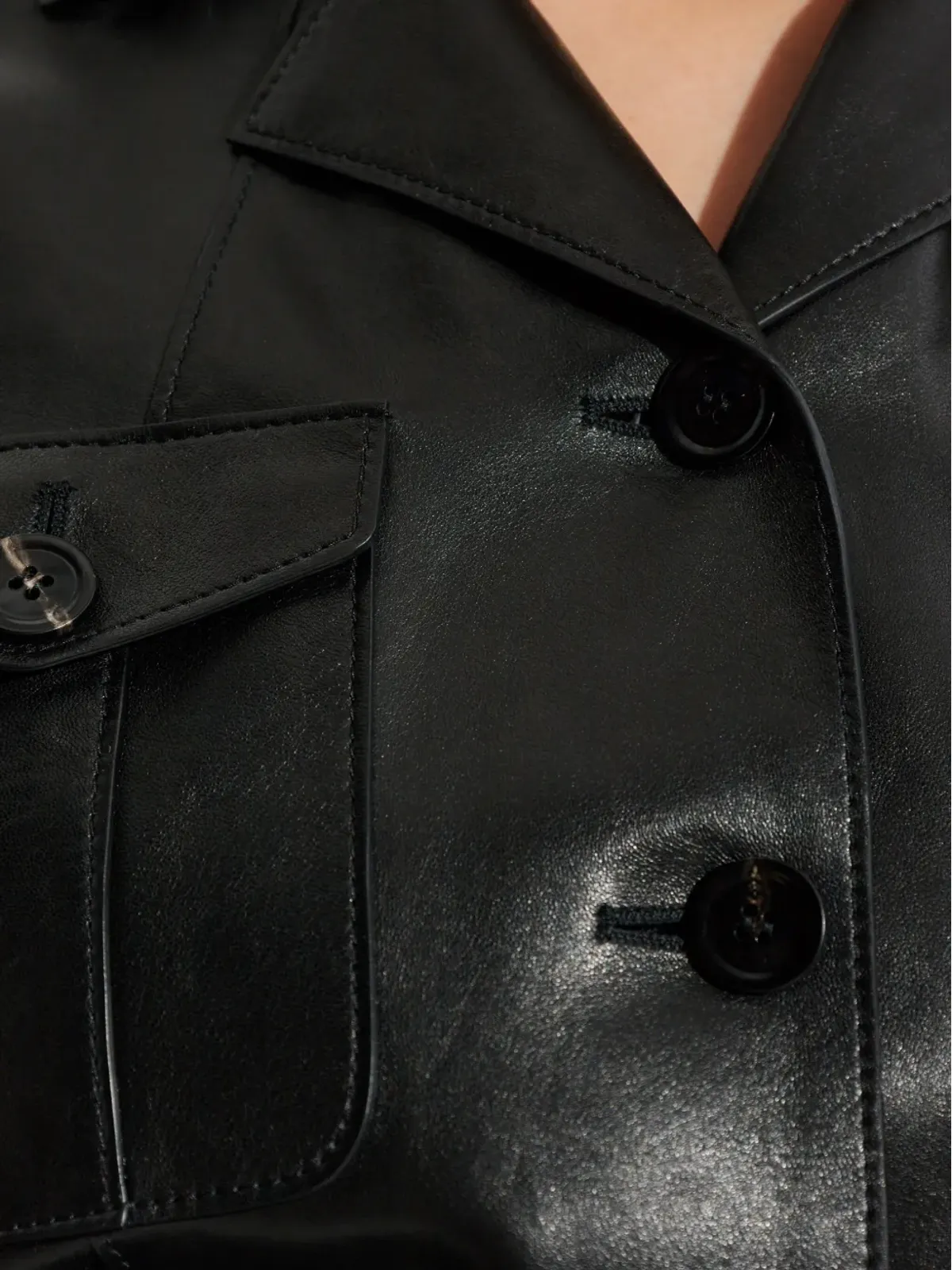 TOM FORD フラップポケット レザー ジャケット - 画像5