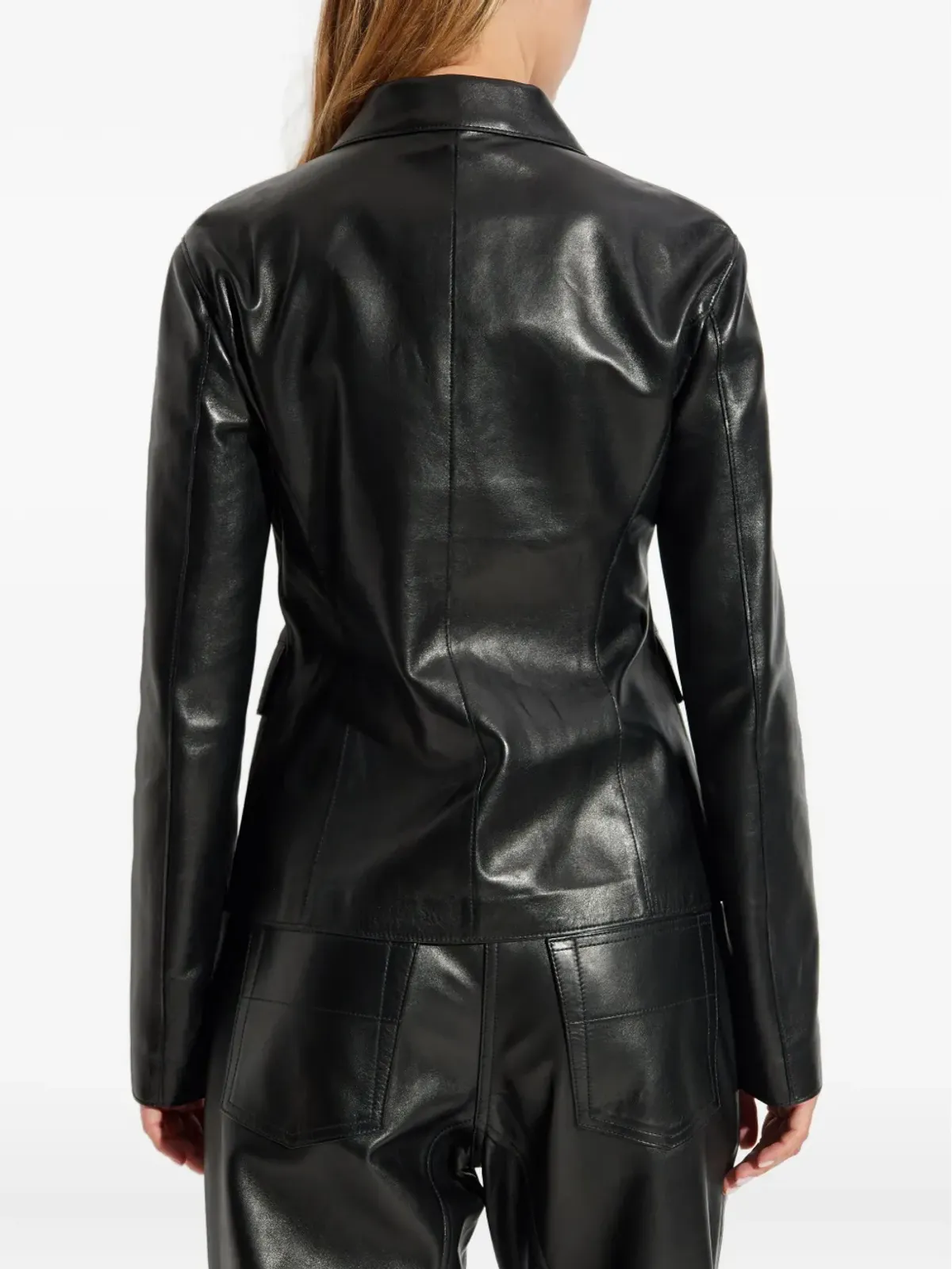 TOM FORD フラップポケット レザー ジャケット - 画像4