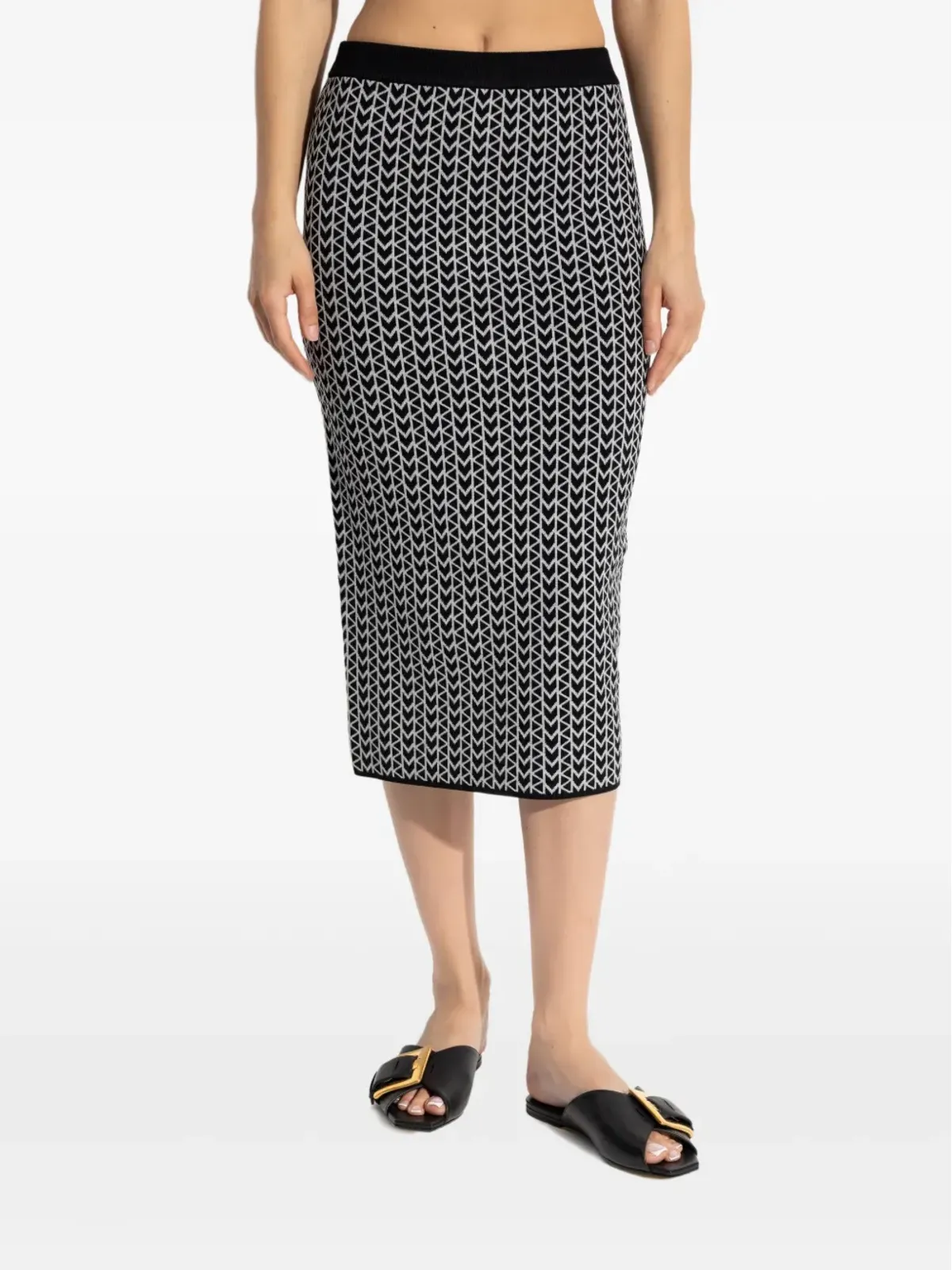Michael Kors モノグラム柄ジップバックスカート - 画像3