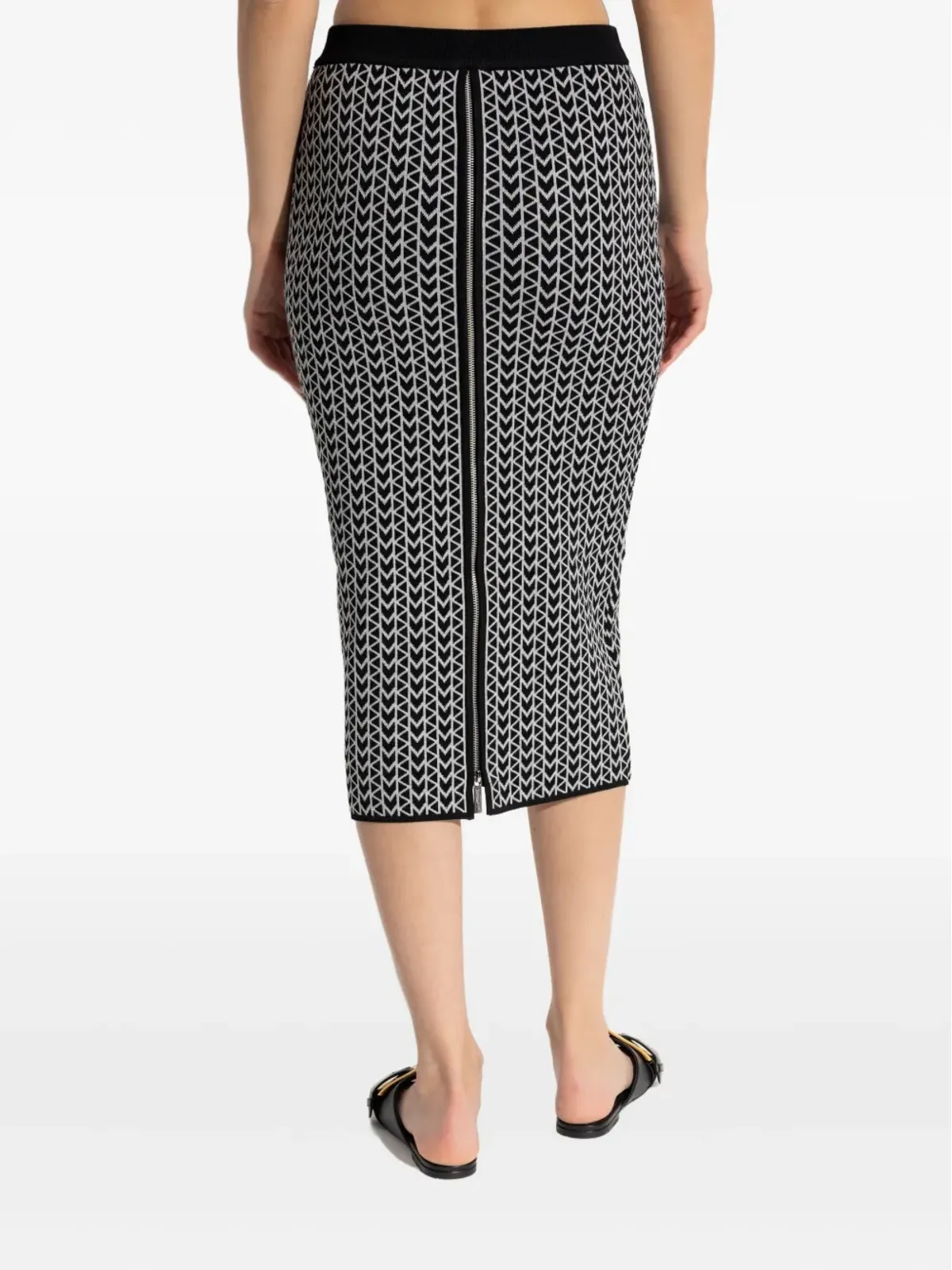 Michael Kors モノグラム柄ジップバックスカート - 画像4