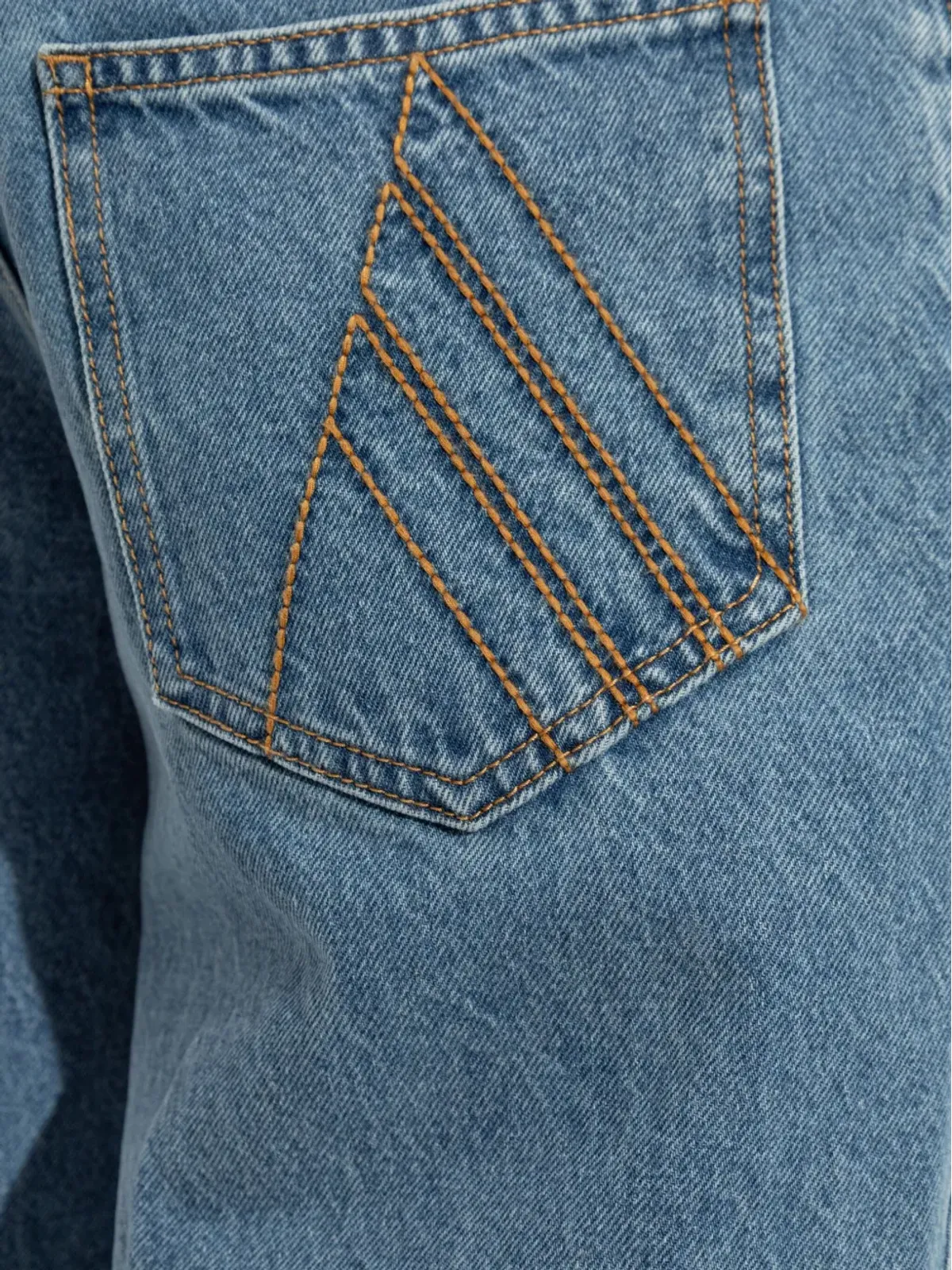 The Attico 刺繍ポケット付きジーンズ - 画像5