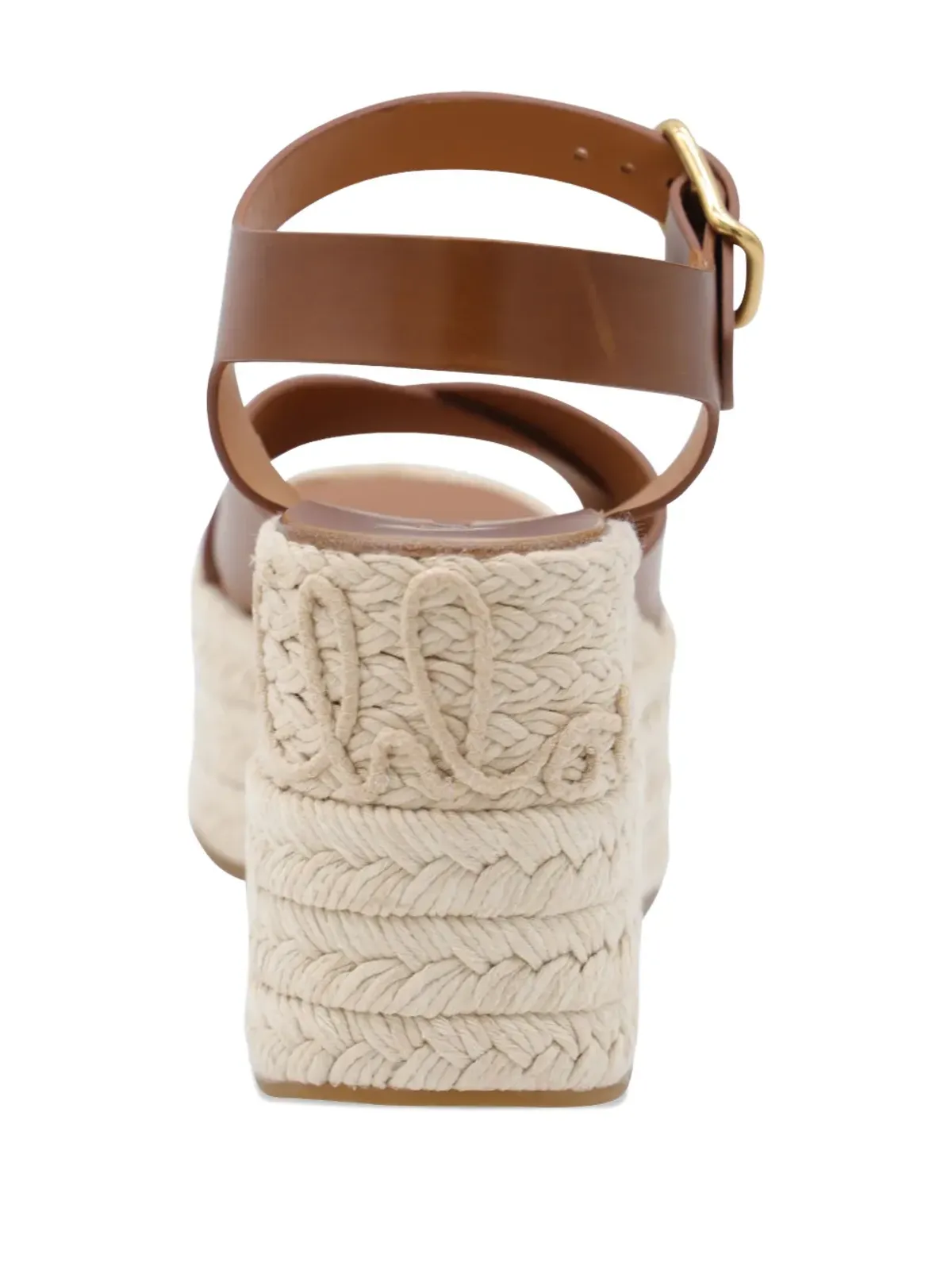 Chloé Isla ウェッジエスパドリーユ ブラウン - 画像4
