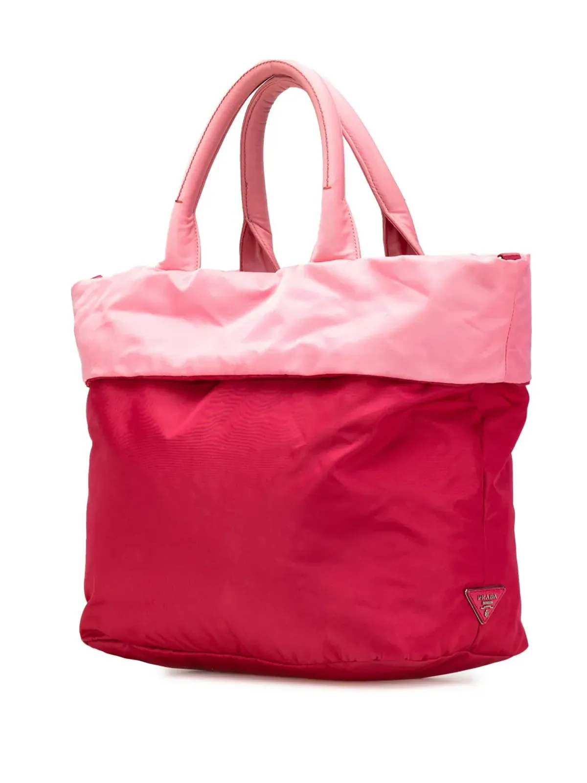 Prada Pre-Owned Tessuto Reversible Satchel - Pink - 画像3