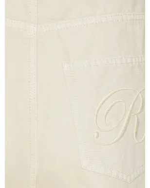 ROTATE BIRGER CHRISTENSEN R-embroidery コットン ストレートジーンズ - サムネイル4
