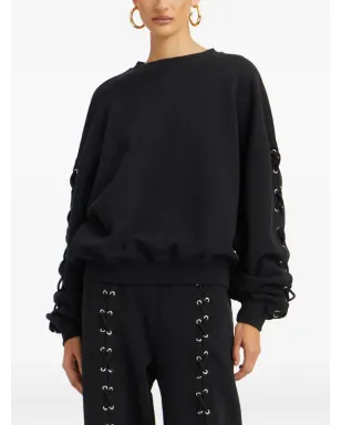 ROTATE BIRGER CHRISTENSEN レースアップスリーブスウェット - サムネイル1