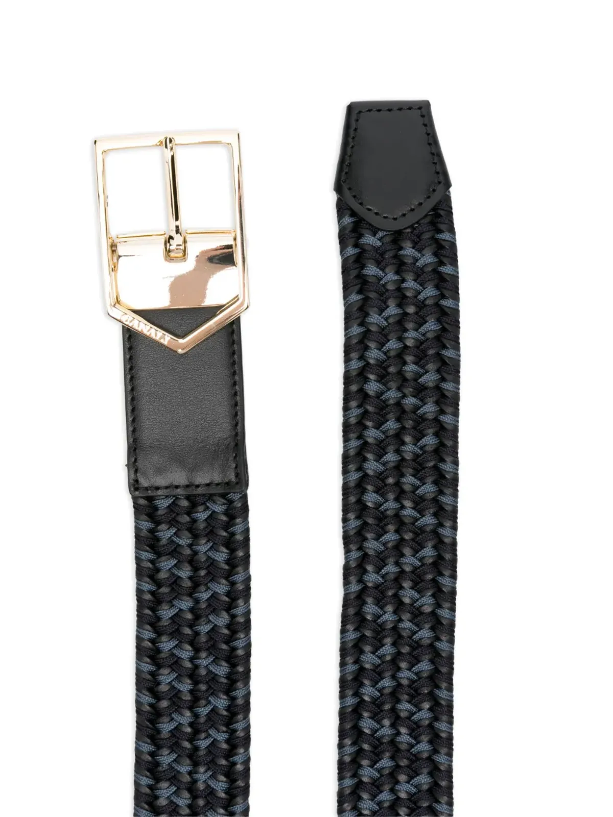 Canali 編み込み柄ベルト - 画像2