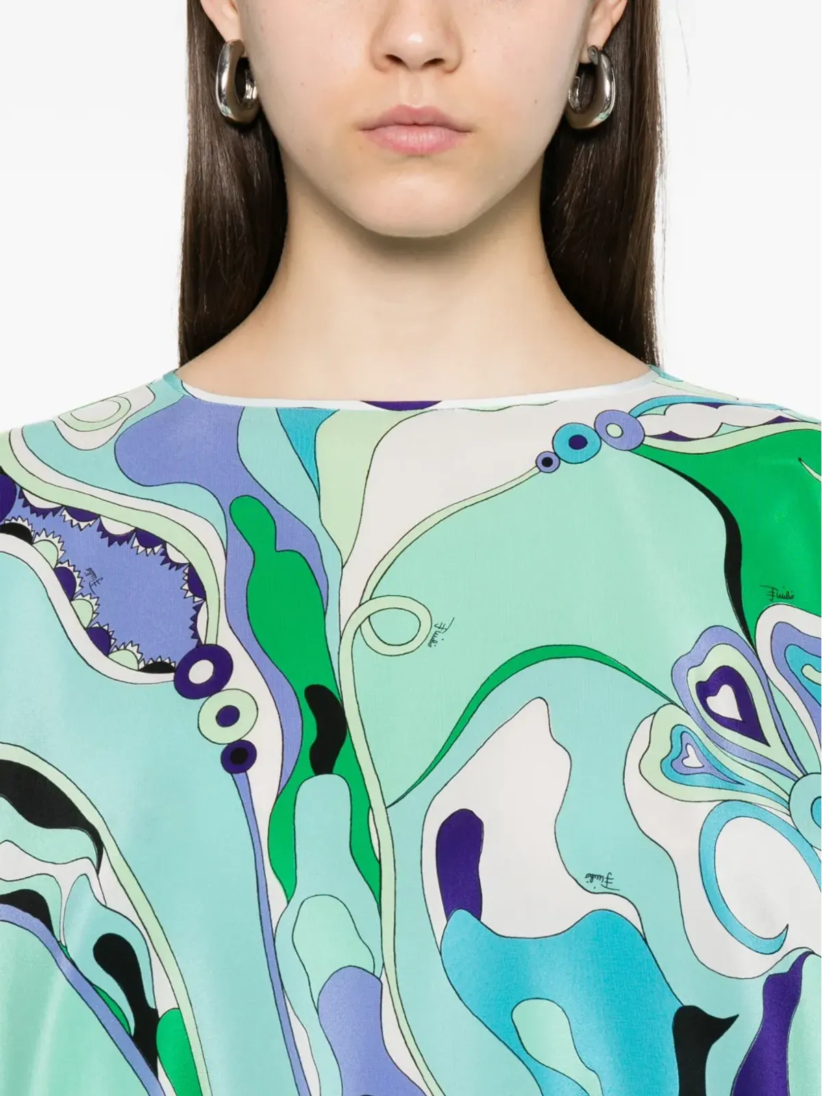 PUCCI オーキッドプリント シルクドレス - 画像5